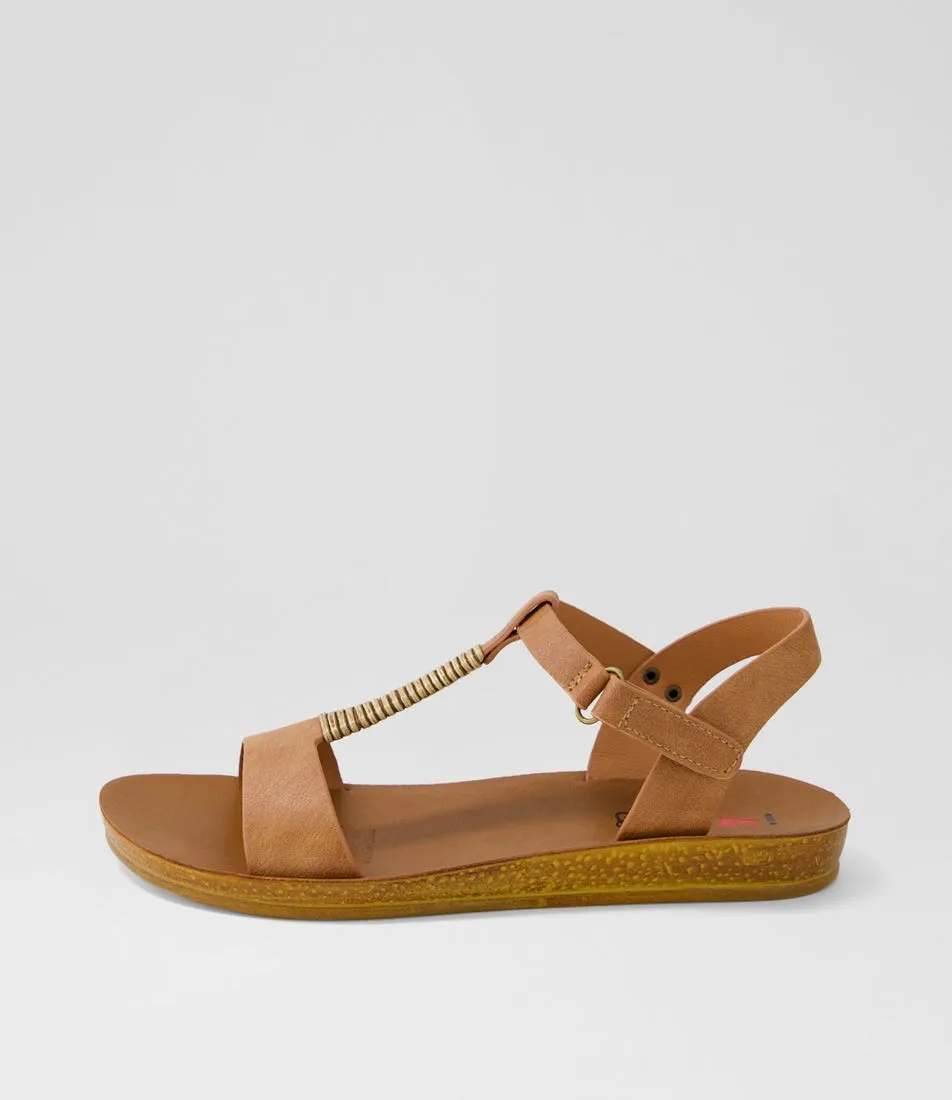 I LOVE BILLY Koysie Tan Mix Sandals