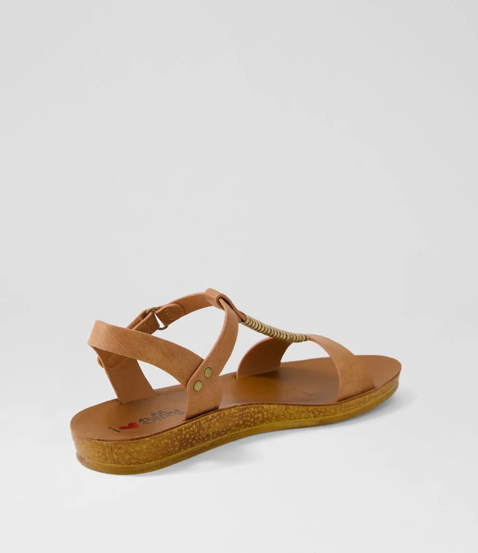 I LOVE BILLY Koysie Tan Mix Sandals