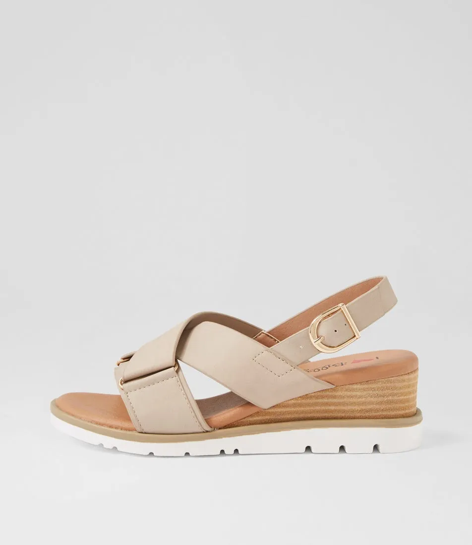 I LOVE BILLY Rangirl Taupe Sandals