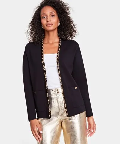 I.N.C. International Concepts Women's Chain-Trim Cardigan