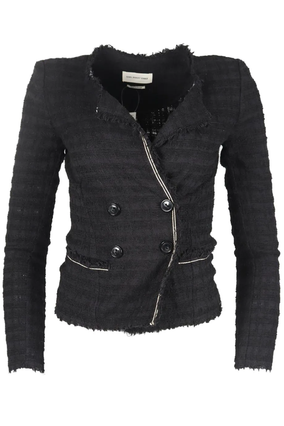 ISABEL MARANT TOILE TWEED COTTON BLEND JACKET FR 34 UK 6