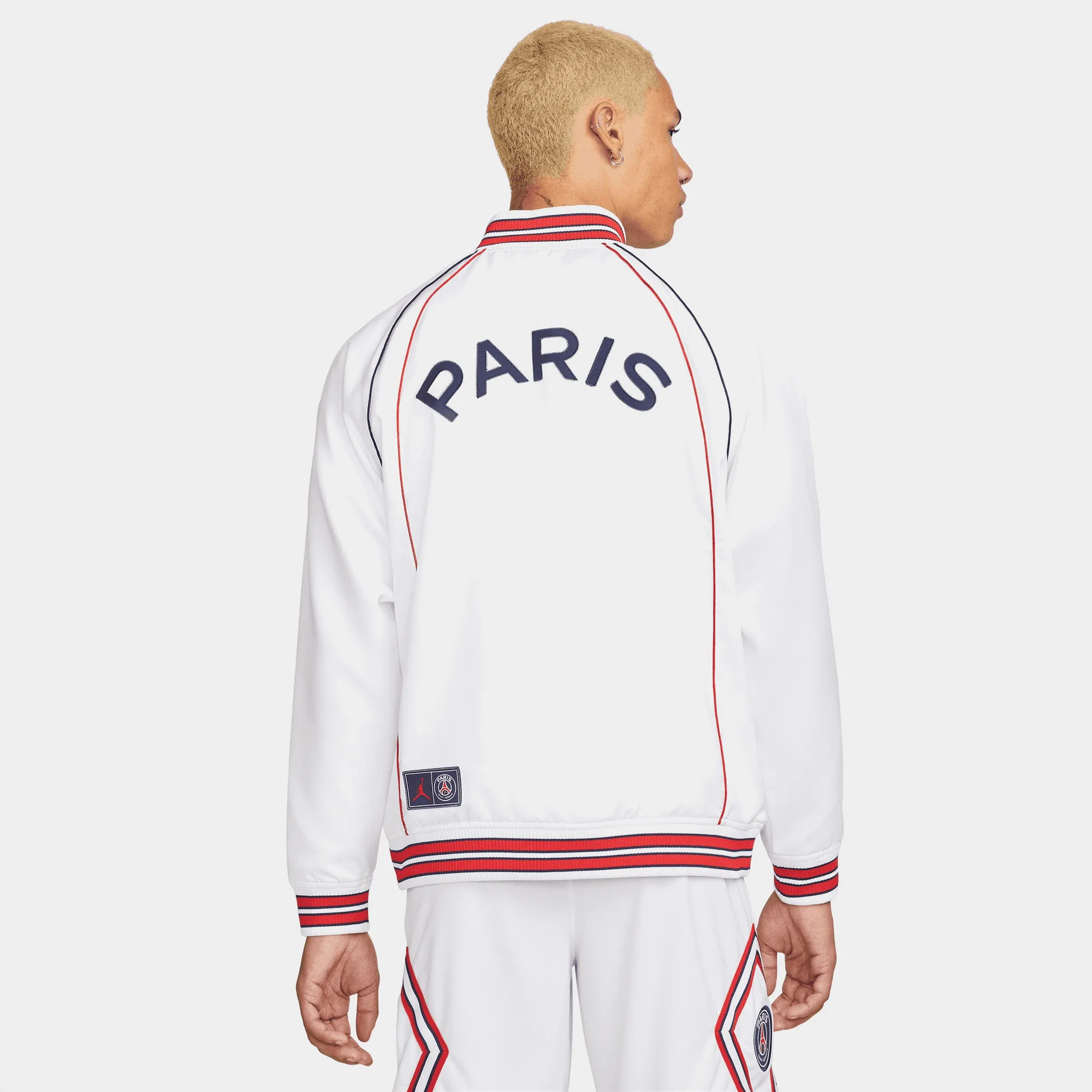 Jordan Paris Saint-Germaine Club Anthem Jacket White / University Red - Midnight Navy