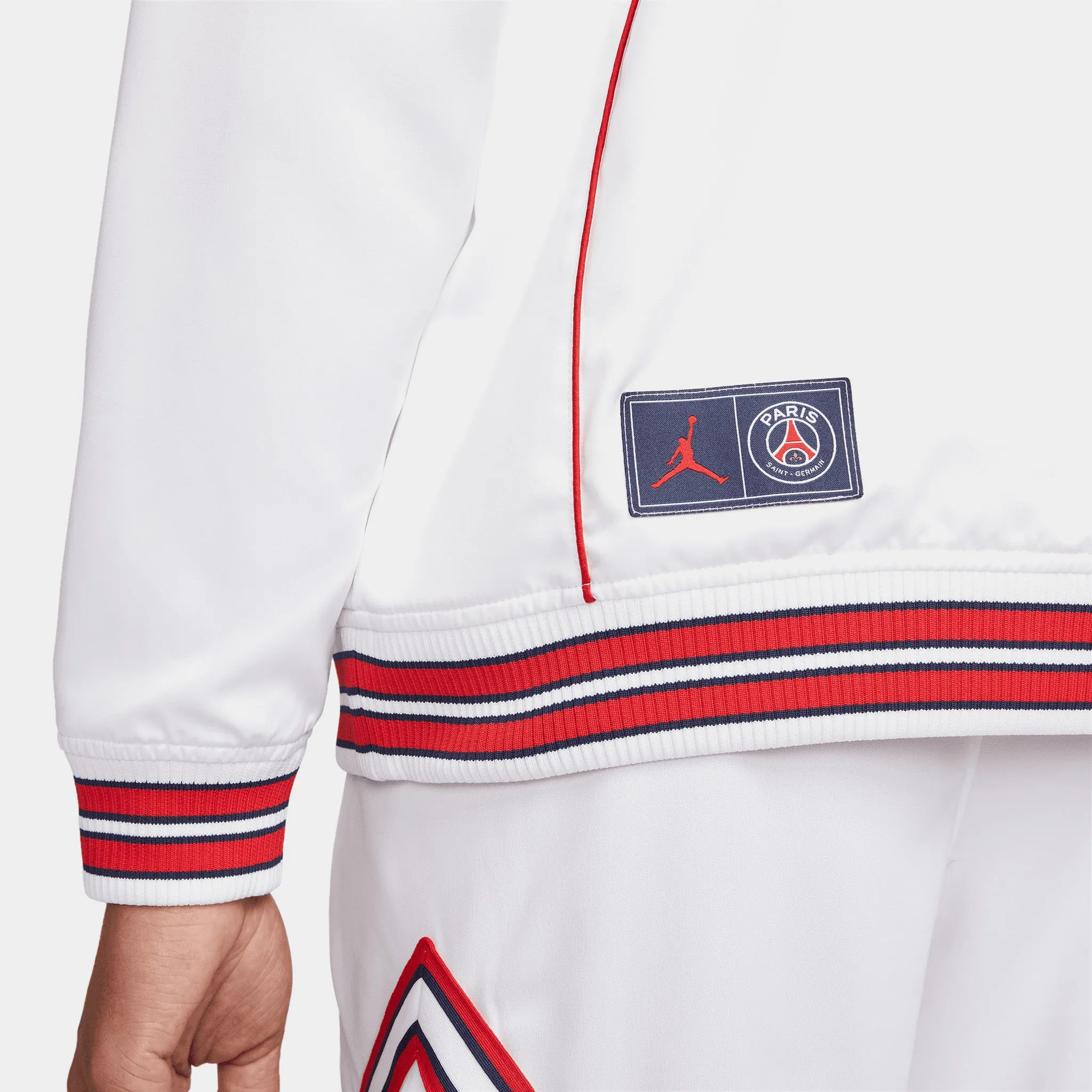 Jordan Paris Saint-Germaine Club Anthem Jacket White / University Red - Midnight Navy