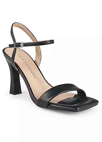 Kaleidoscope Black Barely There Heeled Sandals | Grattan