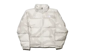 KAWS Retro 1996 Nuptse Jacket Moonlight Ivory