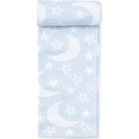 Kissy Kissy Moon & Star Novelty Blanket, Blue