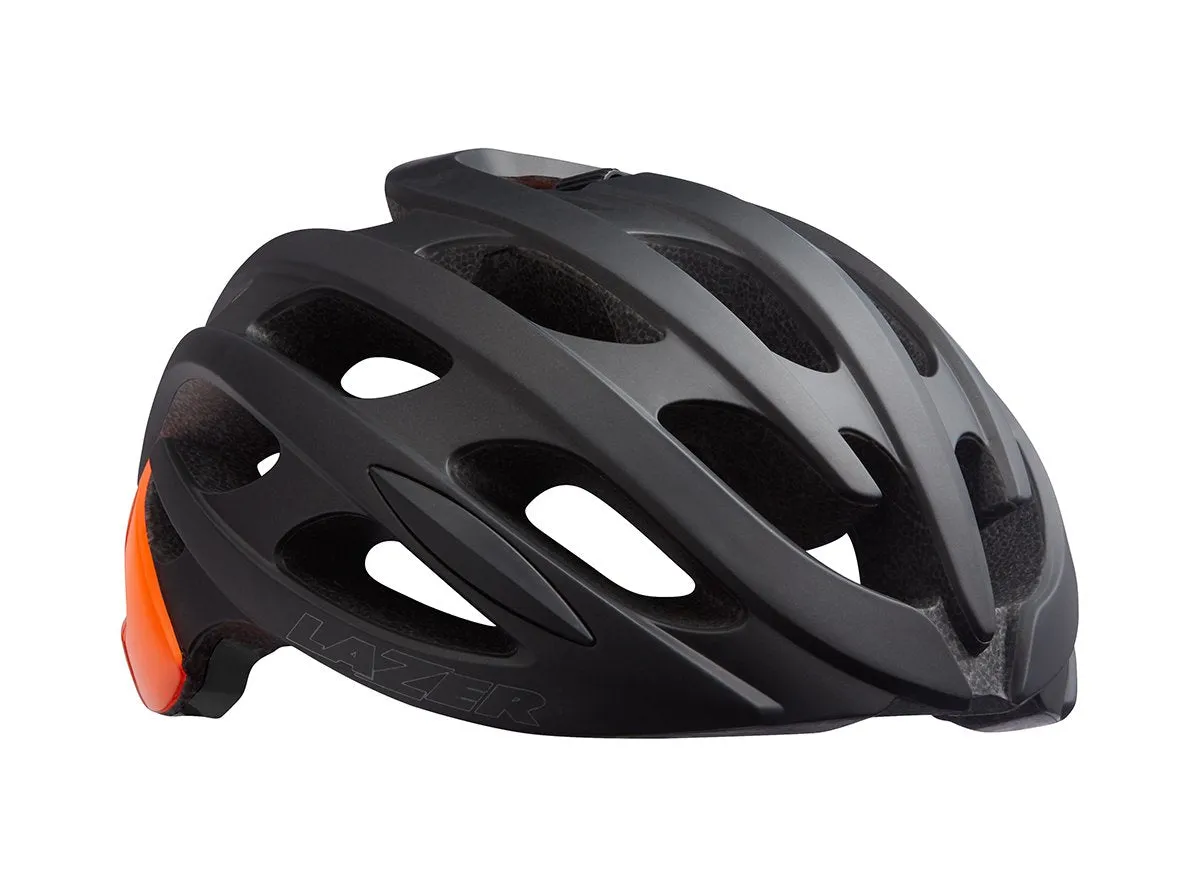 Lazer Blade+ MIPS Road Helmet - Black-Flash orange - 2020