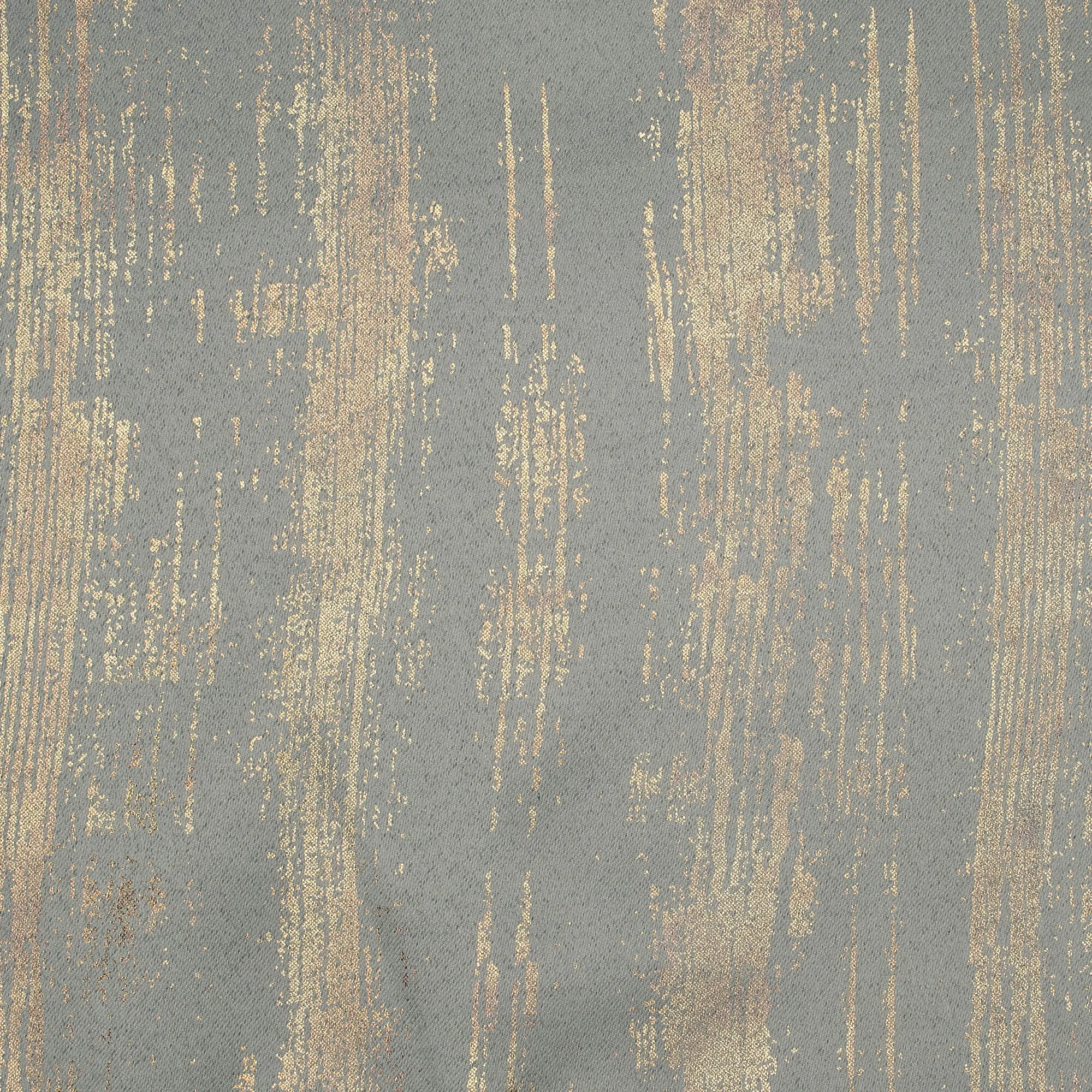 Lead Grey Texture Pattern Golden Foil Premium Curtain Fabric (Width 54 Inches)