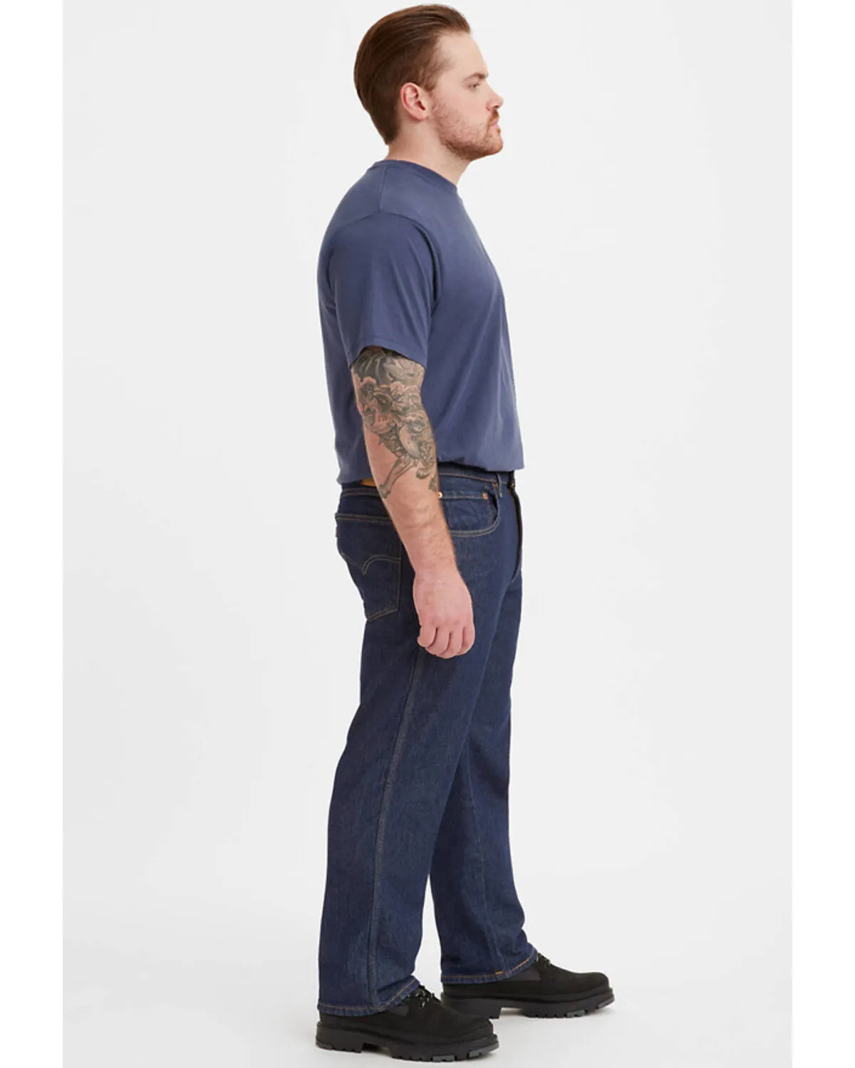 Levi's Men's On That Mountain Dark Wash Stretch Relaxed Straight Jeans