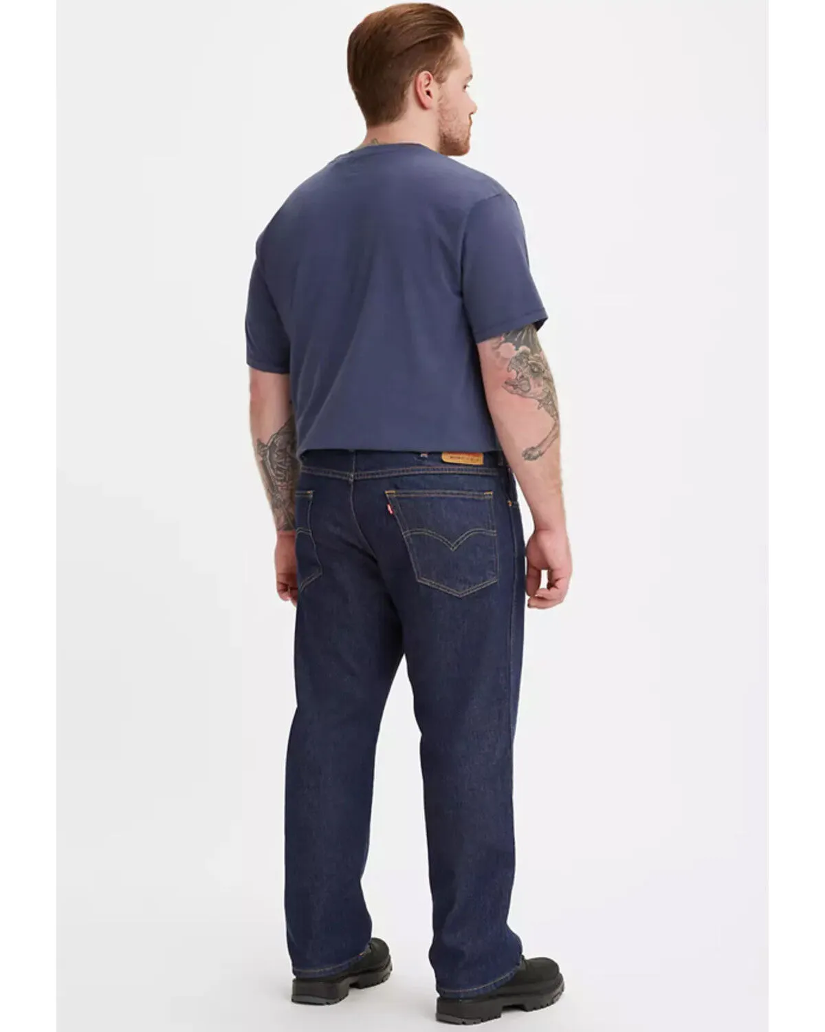 Levi's Men's On That Mountain Dark Wash Stretch Relaxed Straight Jeans