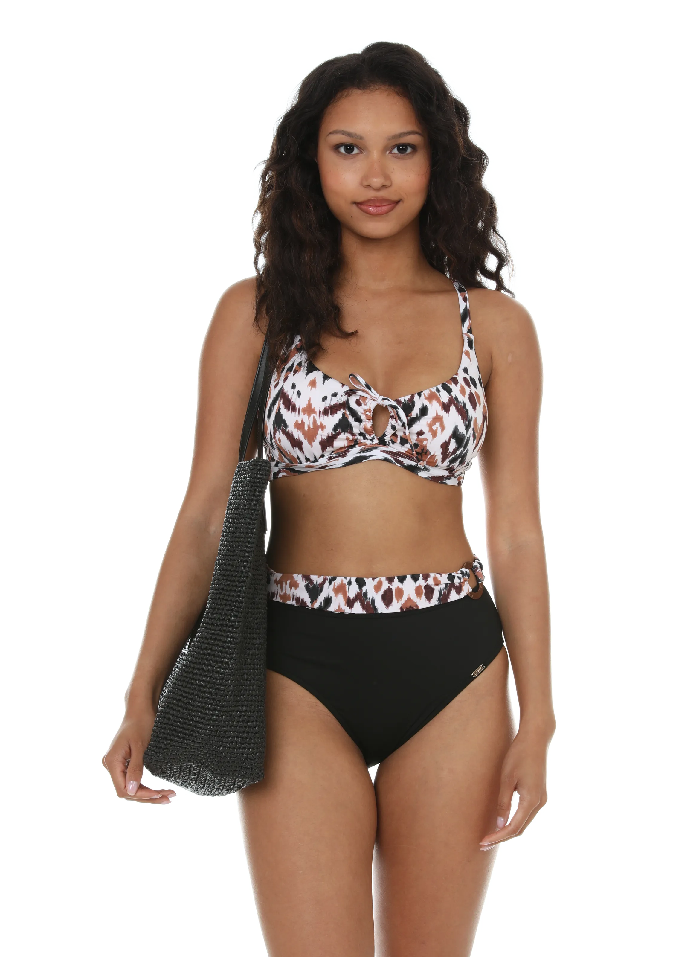 LIVIA  Bangka bikini top - Brown