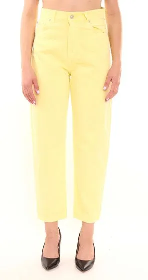 Lot de 2 jeans LTB Shena pour femme, pantalon 7/8 tendance style 5 poches, coupe ample 81562566 jaune