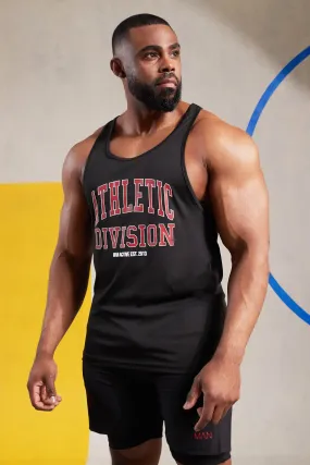 Man Active Gym Varsity Stringer Vest