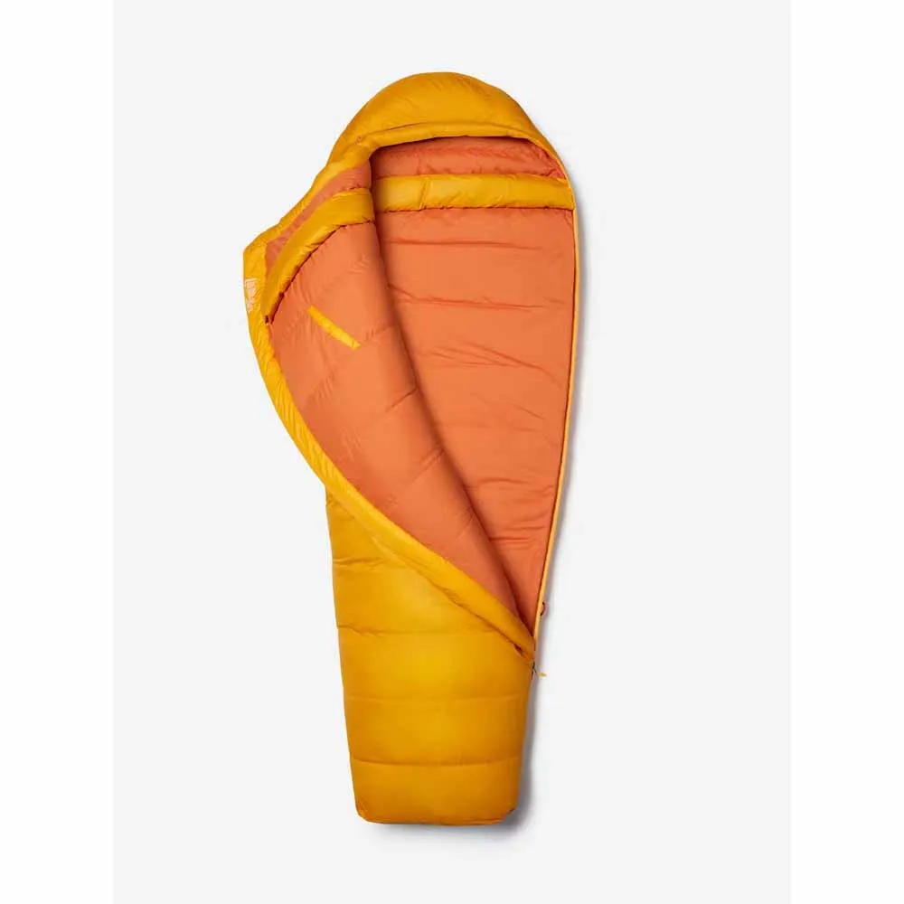 Marmot Lost Coast 5 Left Zipper Long Sleeping Bag - Golden Sun/Tangelo