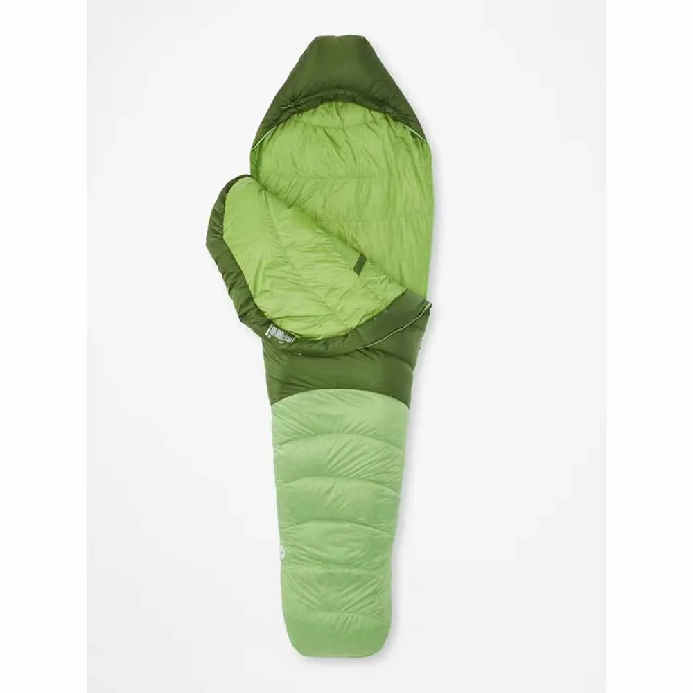 Marmot Men's Hydrogen 30 Left Zipper Long Sleeping Bag - Foliage/Kiwi