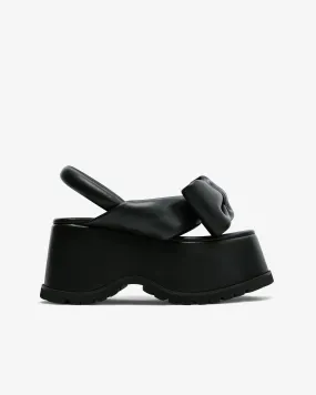 Melitta Baumeister Women's Bow Platform Sandals  Black