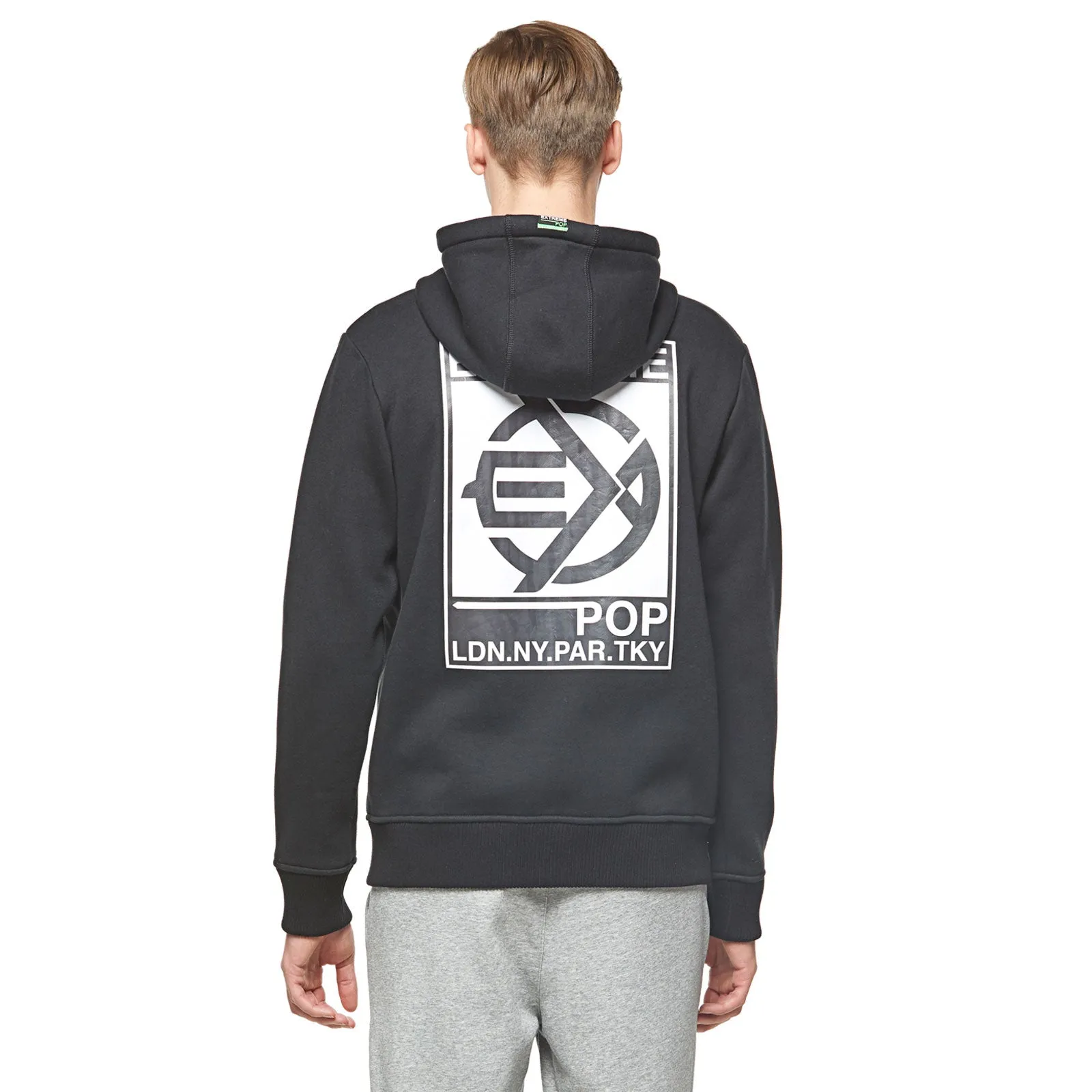 Mens Ex-Back Zip-up Hoodie - Black