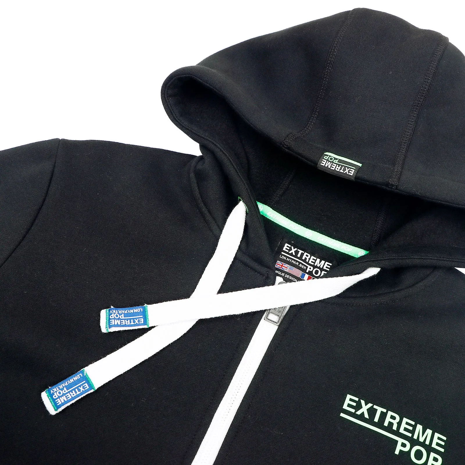 Mens Ex-Back Zip-up Hoodie - Black