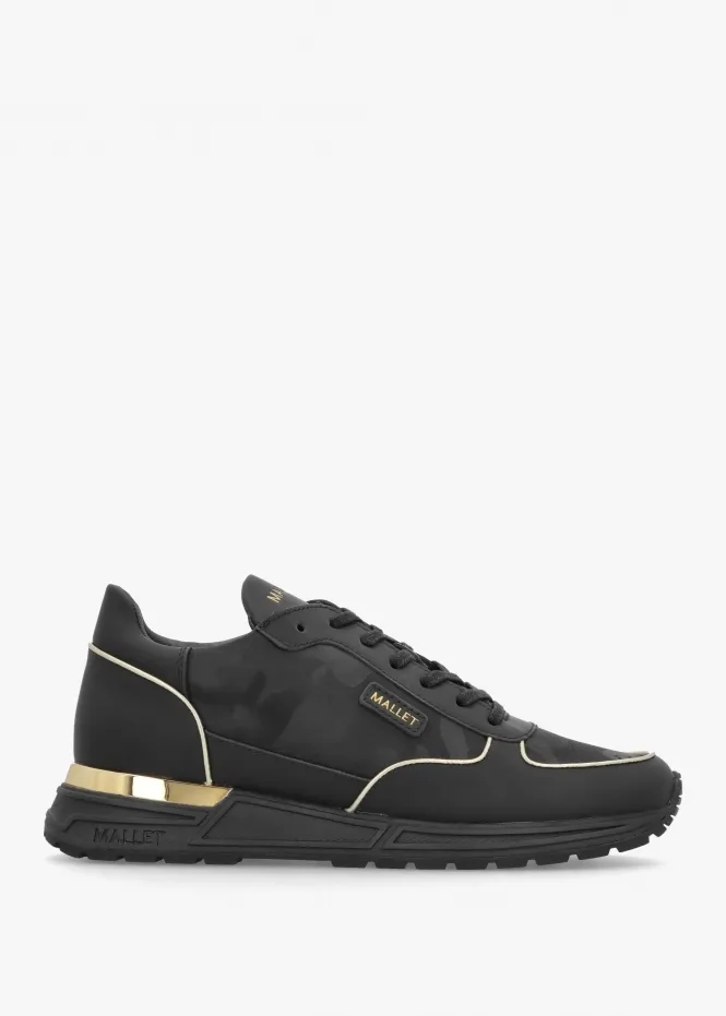 Men’s Popham Lite Triple Black Gold Camo Trainers