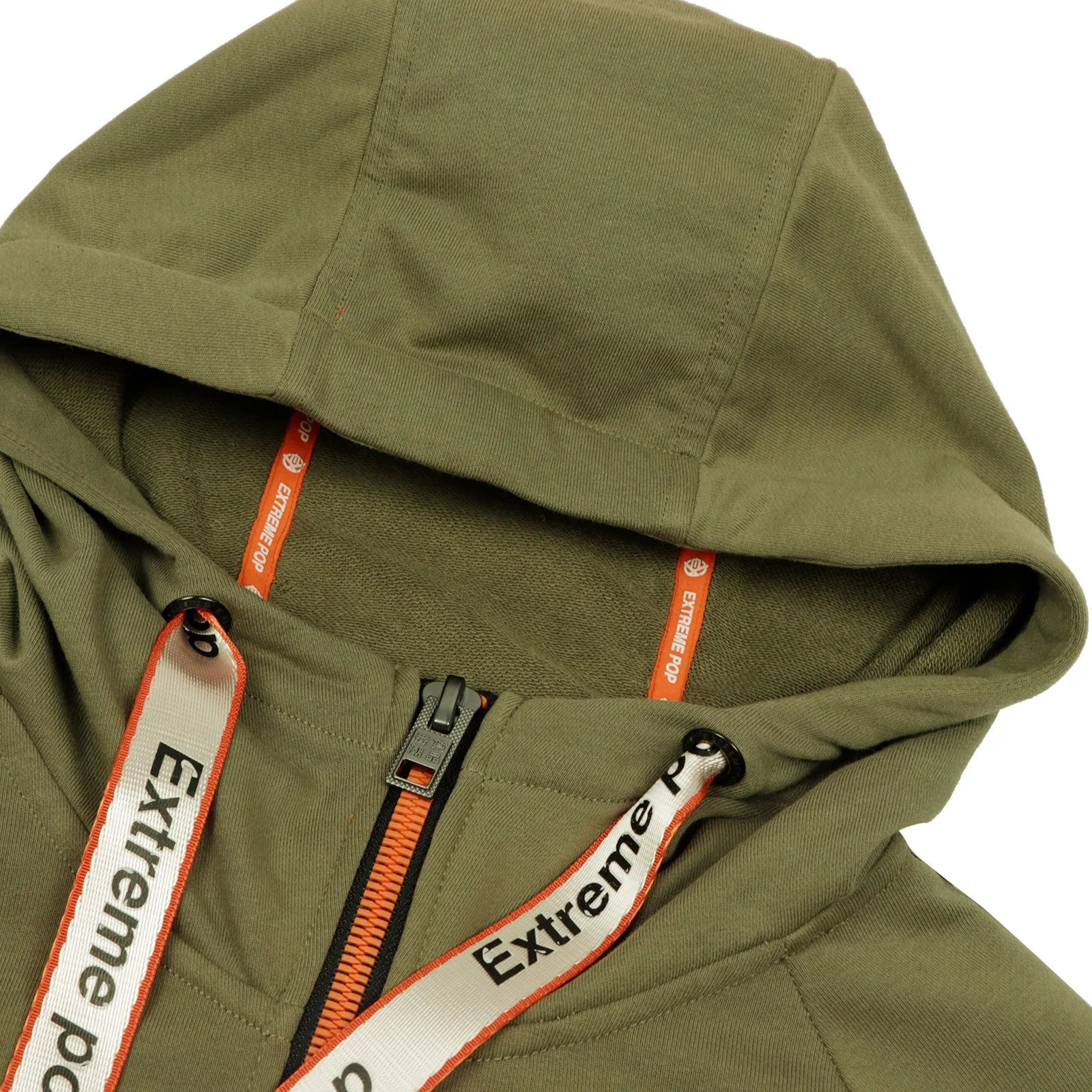 Mens Sports Star Hoodie - Khaki