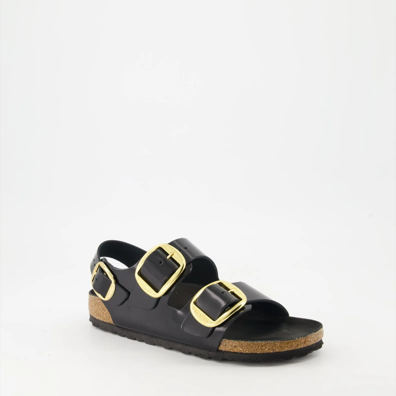 Milano Big Buckle Leather Sandals