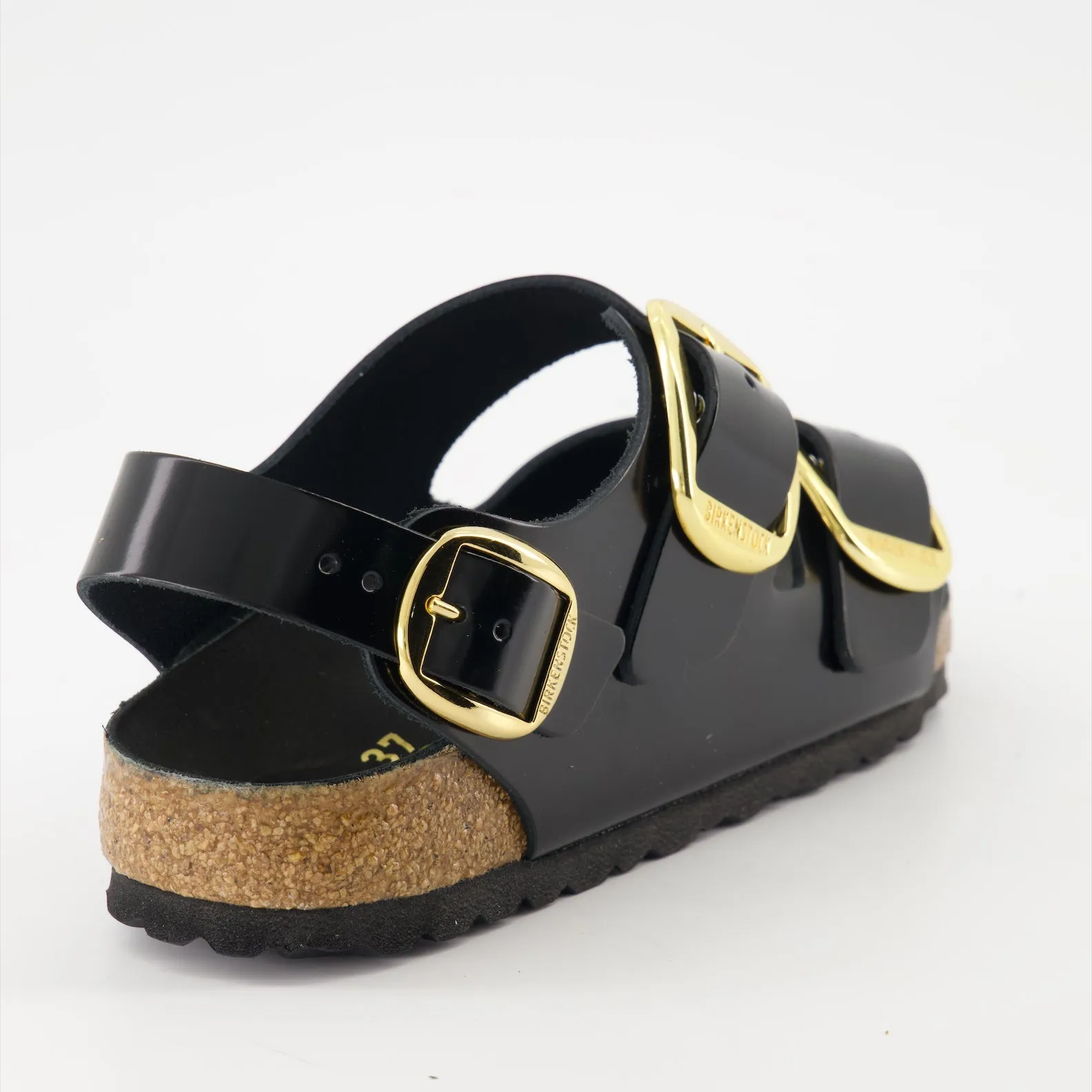 Milano Big Buckle Leather Sandals