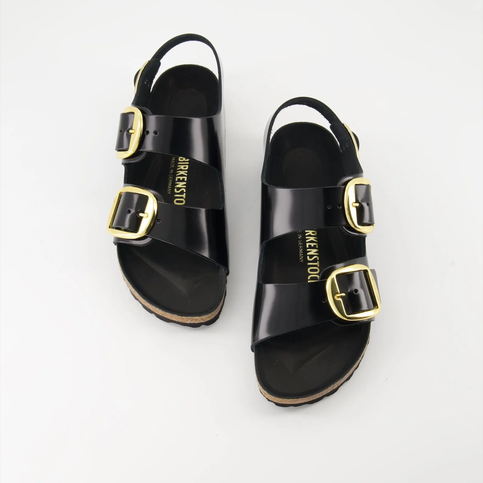 Milano Big Buckle Leather Sandals