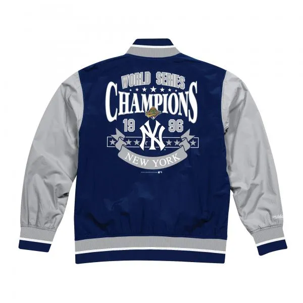 MITCHELL & NESS - Men - New York Yankees Color Split Jacket - White/Grey/Blue