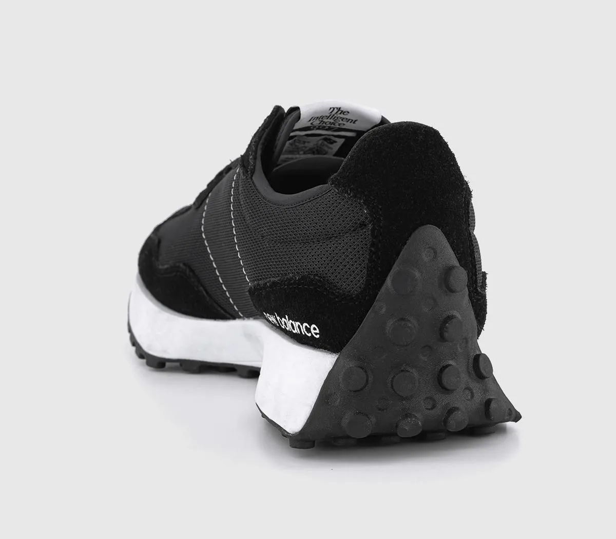 New Balance 327 Trainers  Black Black White