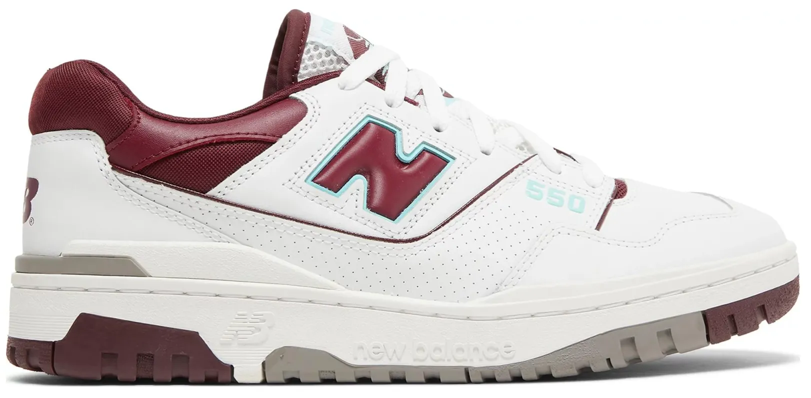 NEW BALANCE 550 BURGUNDY CYAN