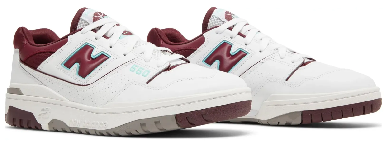 NEW BALANCE 550 BURGUNDY CYAN