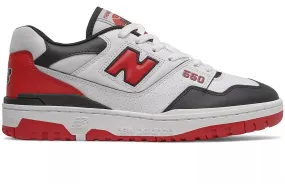 NEW BALANCE 550 WHITE RED BLACK