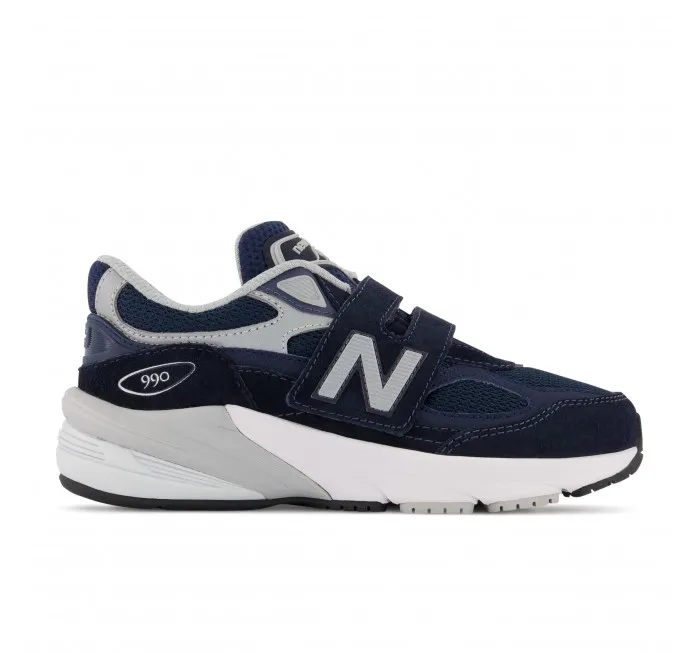 New Balance Little Kids FuelCell 990v6 Hook & Loop Navy