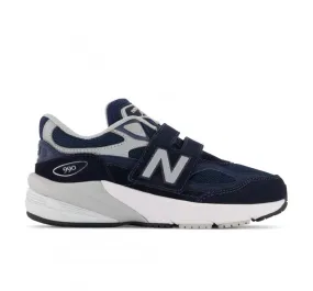 New Balance Little Kids FuelCell 990v6 Hook & Loop Navy