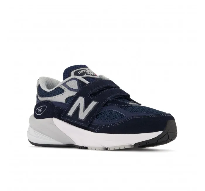 New Balance Little Kids FuelCell 990v6 Hook & Loop Navy