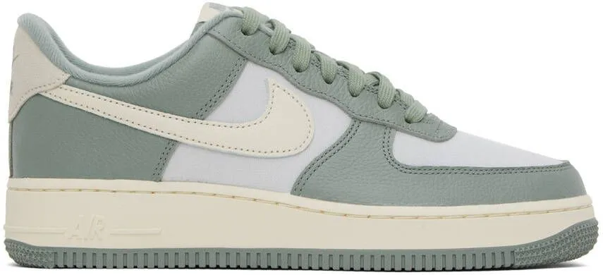 Nike Green & Off-White Air Force 1 '07 Sneakers