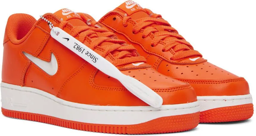 Nike Orange Air Force 1 Low Retro Sneakers