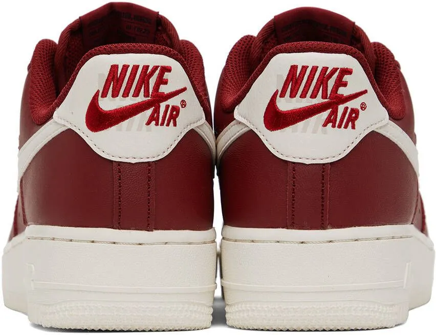 Nike Red Air Force 1 '07 Premium Sneakers