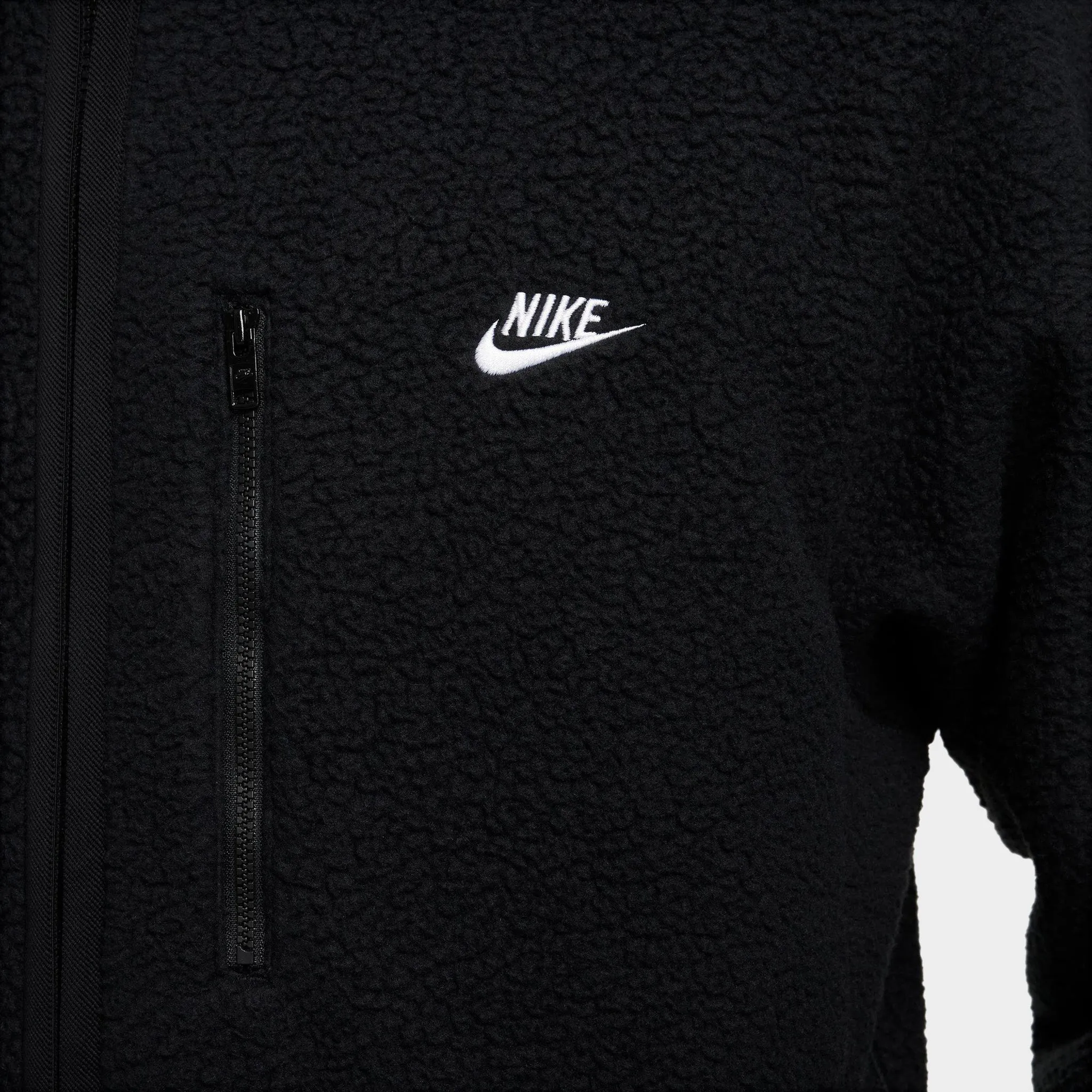 Nike Sportswear Club Fleece Jacket Black / White