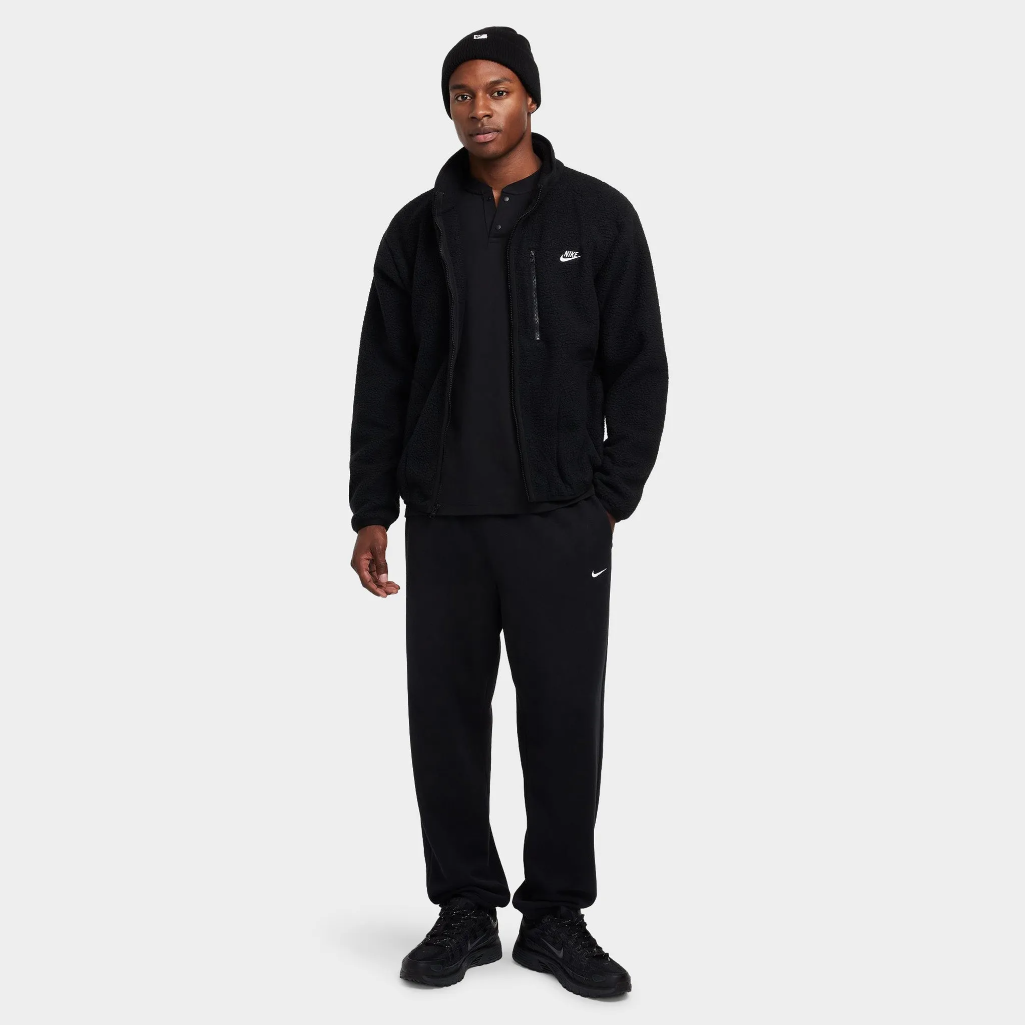 Nike Sportswear Club Fleece Jacket Black / White