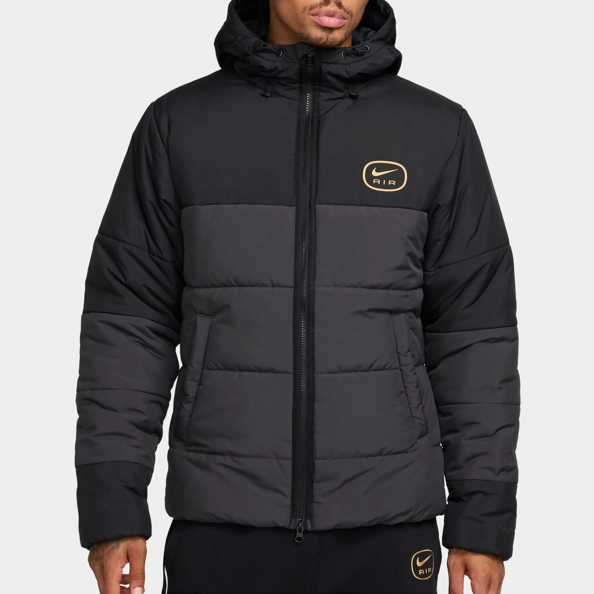 Nike Sportswear SW Air Synthetic Fill Jacket Black / Anthracite - Metallic Gold