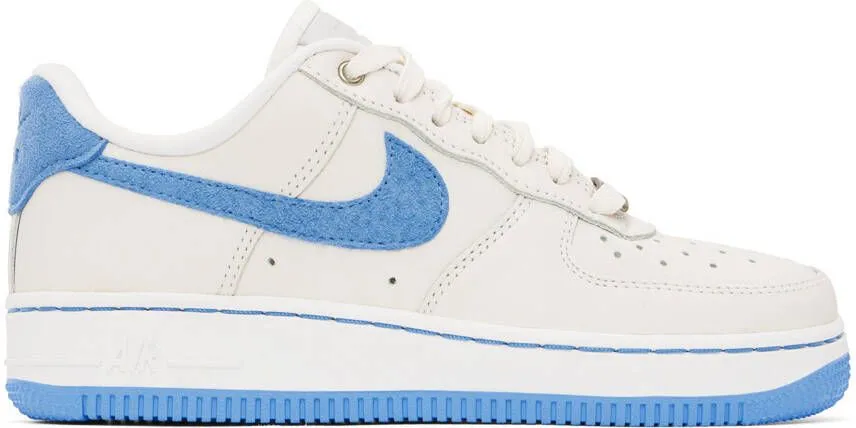 Nike White & Blue Air Force 1 LXX Sneakers