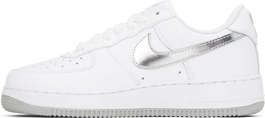 Nike White 'Color of the Month' Air Force 1 Low Sneakers