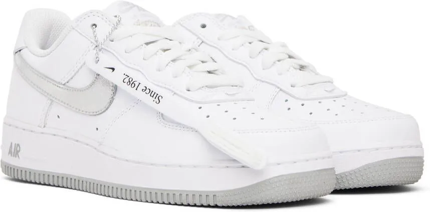 Nike White 'Color of the Month' Air Force 1 Low Sneakers