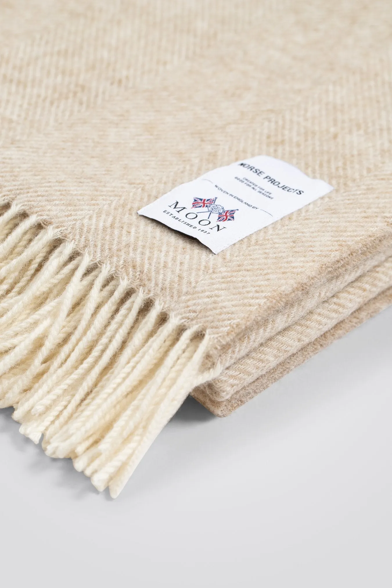 Norse Projects   Norse Moon Merino Lambswool Blanket Sand