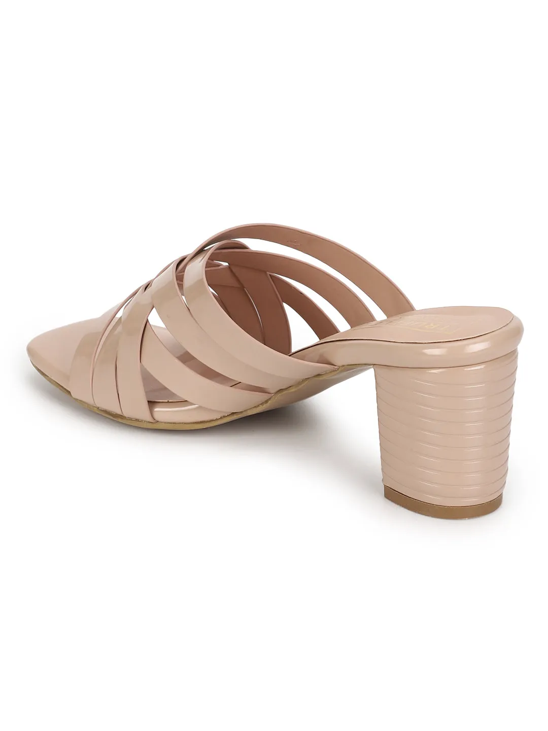 Nude Patent Block Mules (TC-SLC-V-454-NUD)