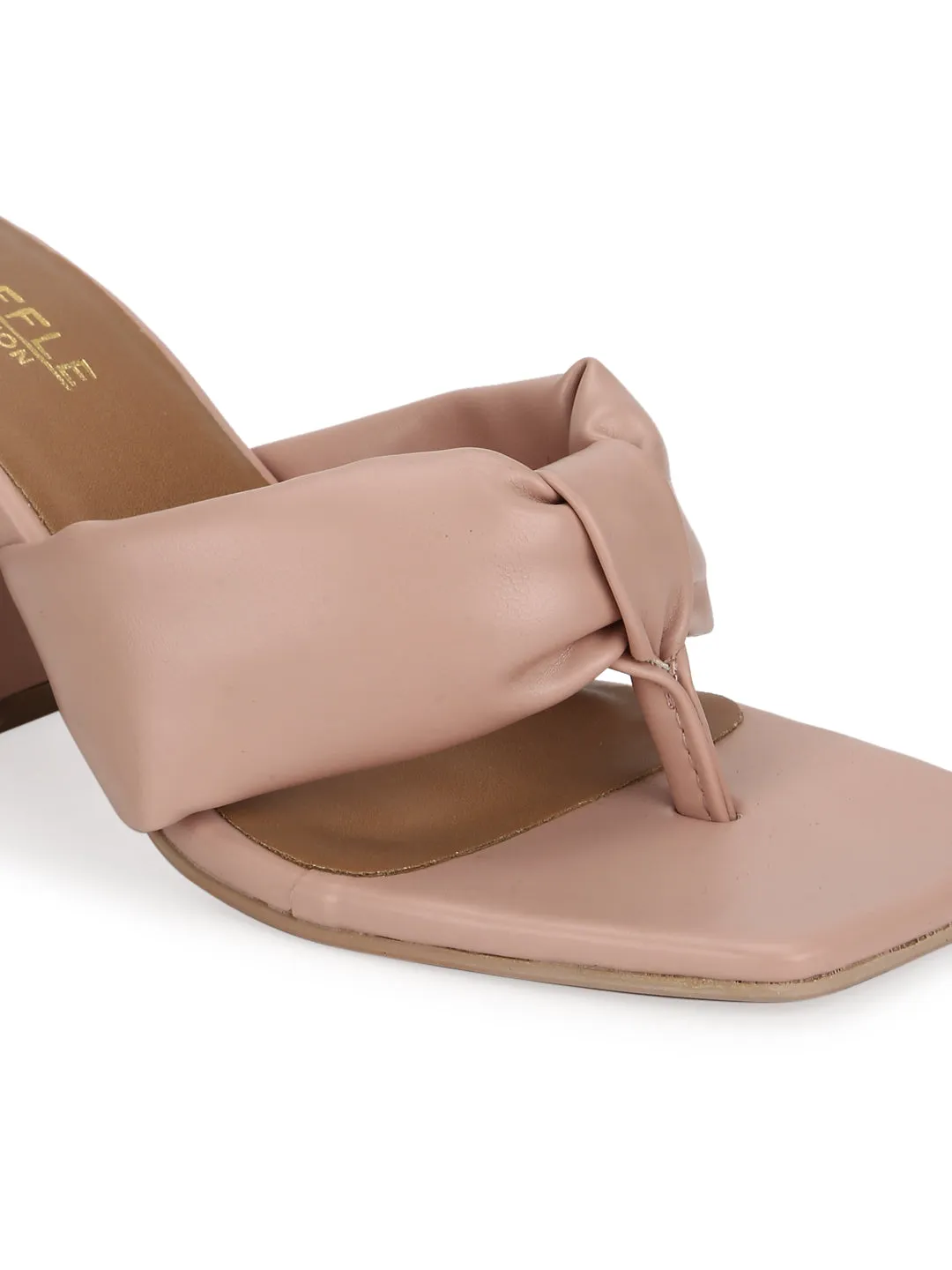 Nude PU Flip Flop Block Heel Mules (TC-ST-1227-NUDPU)