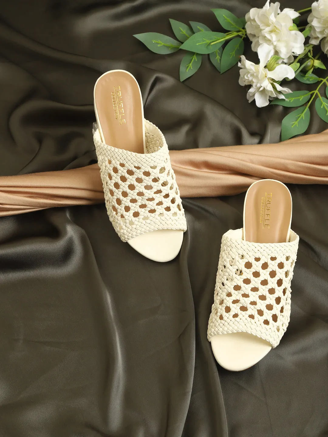 Nude PU Low Heel Mules Sandal (TC-ARORA100-NUDPU)