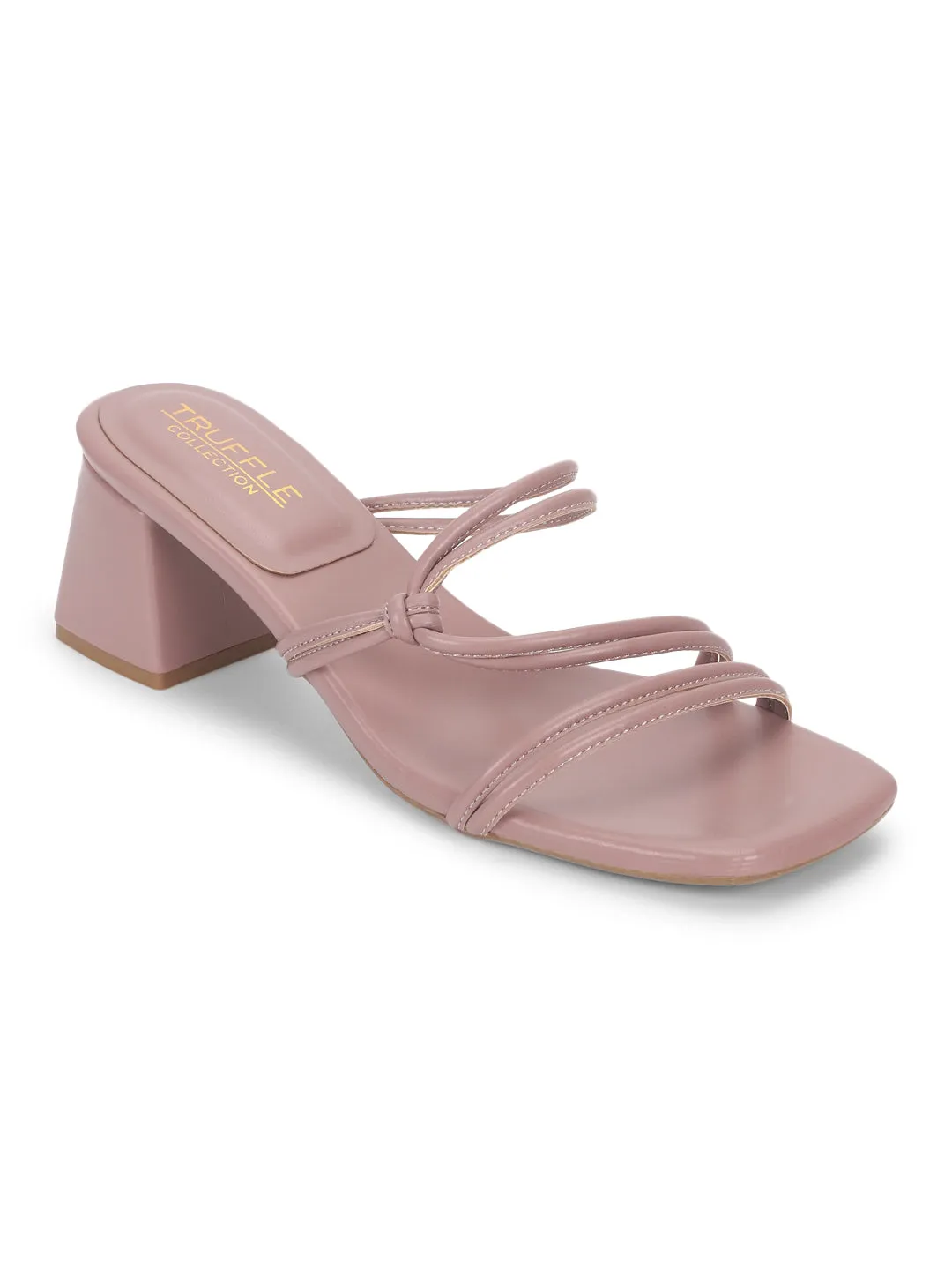 Nude PU Strappy Block Heel Mules (TC-ST-1300-NUD)