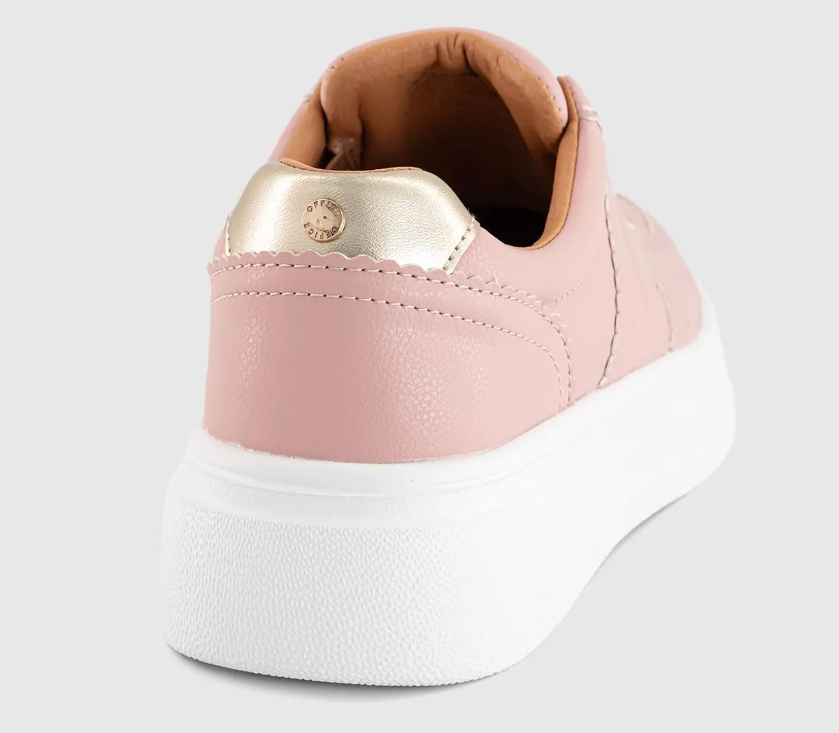 OFFICE Fili Scalloped Edge Slip On Trainers Pink